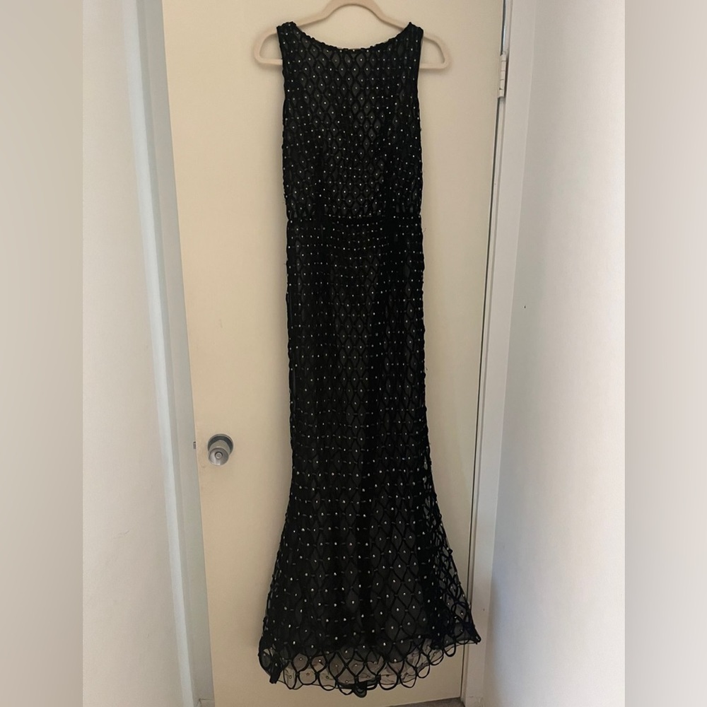 Stunning Alice and Olivia gown hand beaded crystal brand new with tags!